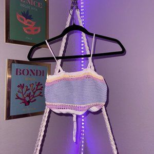 shein crochet crop top